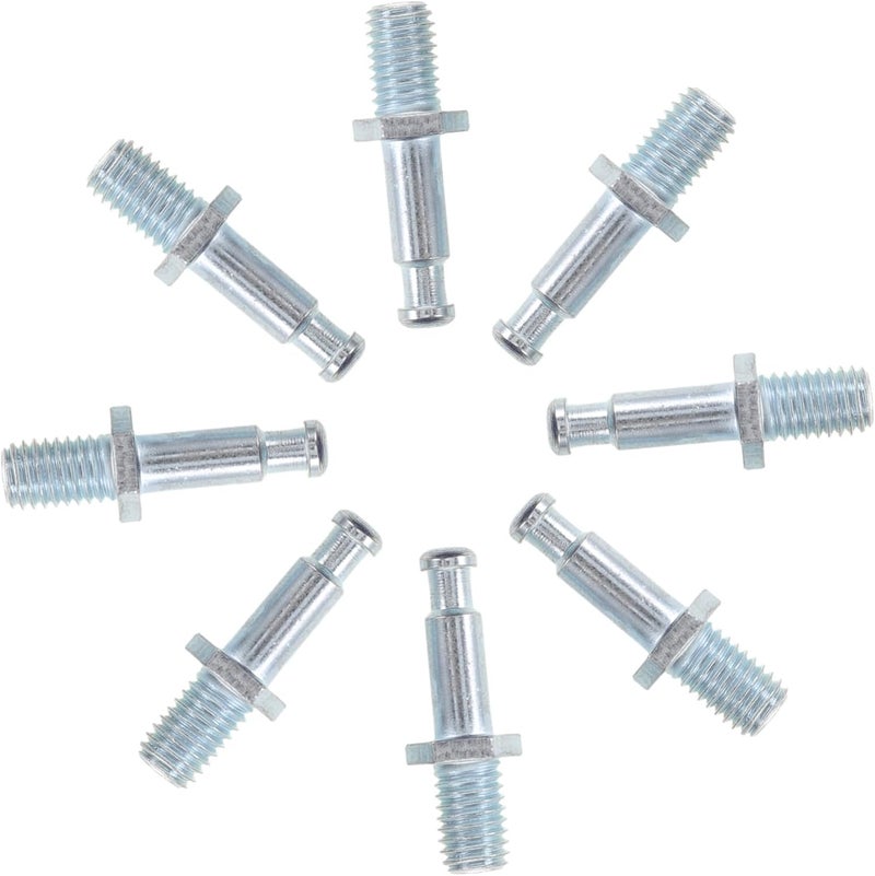 8pcs Gaming Chair Replacement Rod M10 Threaded Metal Chair Base Connector Universal Fit Smooth Rolling Swivel for Home Office Furniture - Image 1