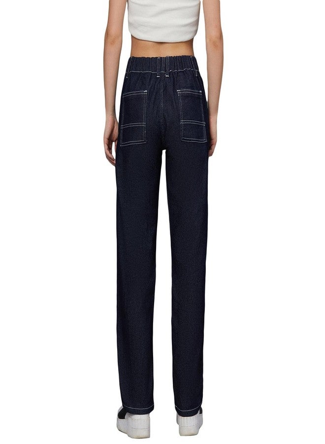 KOTTY Women's High Rise Cotton Lycra Blend Ankle Length Relaxed Fit Jeans - Image 4