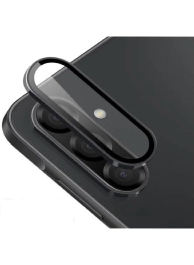 Camera Lens Protector Back Tempered Glass Camera 9H Clear Glass Case Friendly Cover Lens Protector For Samsung Galaxy A36/A56 (Black)