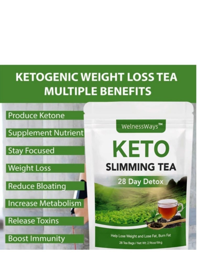 WelnessWays KETO SLIMMING TEA - 28 DAYS DETOX - Slimming and Weightloss Tea - MADE IN MALAYSIA - PROVEN EFFECTIVE TO BURN FATS  - Image 2