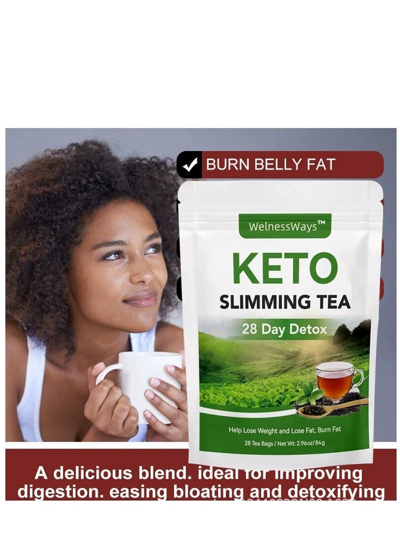WelnessWays KETO SLIMMING TEA - 28 DAYS DETOX - Slimming and Weightloss Tea - MADE IN MALAYSIA - PROVEN EFFECTIVE TO BURN FATS  - Image 3
