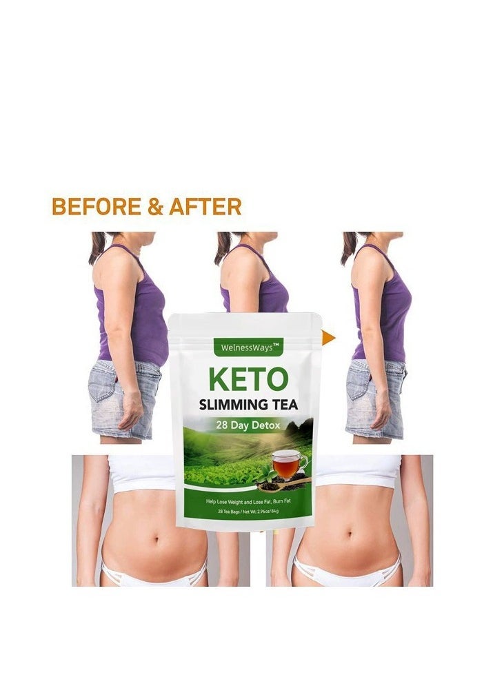 WelnessWays KETO SLIMMING TEA - 28 DAYS DETOX - Slimming and Weightloss Tea - MADE IN MALAYSIA - PROVEN EFFECTIVE TO BURN FATS  - Image 4