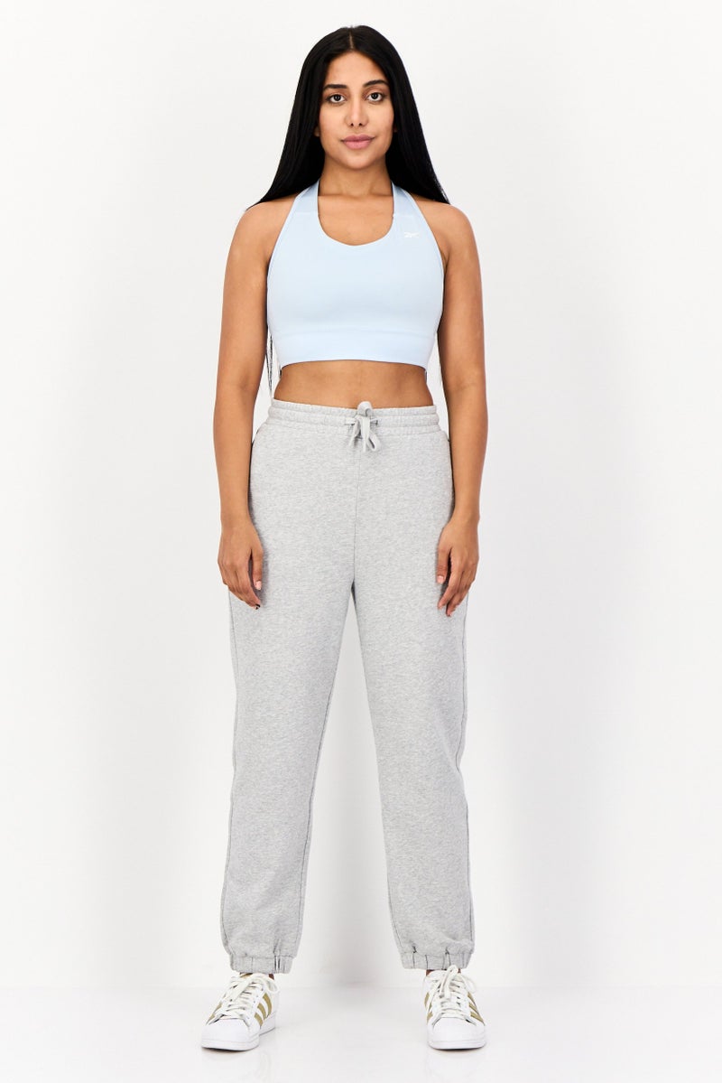 Reebok Women Brand Logo Non Padded Sports Bra, Blue - Image 4