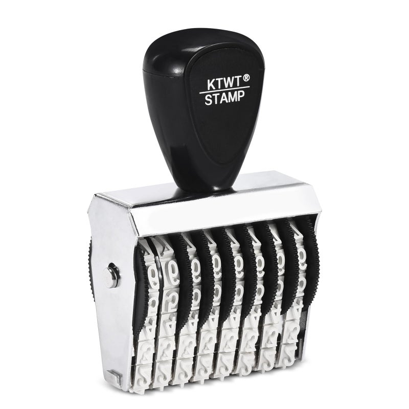 8 Digits Rubber Number Stamp Date Stamp Office Stamp Rotating Stamp Office Business Stamps