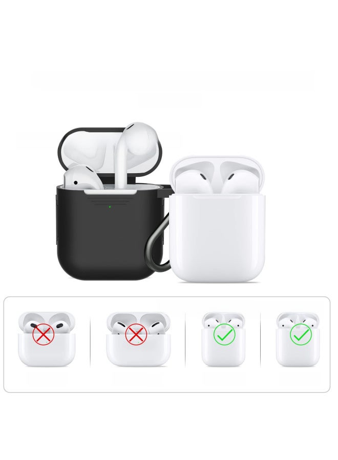 Applicable For Apple Headset Protective Cover Airpods2 Generation 1 Generation Silicone Protective Cover With Earphone Cleaning Pen Suit-Color:Dark Green-Model:Airpods2 Generation 1 Generation Protective Cover With Cleaning Pen Suit - Image 3
