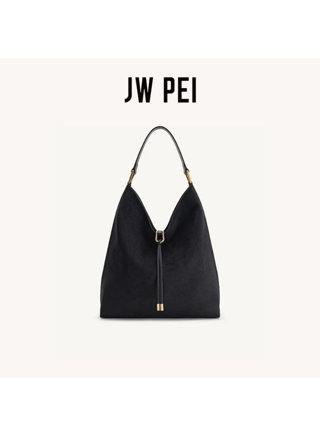 JW PEI JW PEI Tote Bag - Hobo Bag with Spacious Capacity, Effortlessly Chic Shoulder/Chest Bag — Black  - Image 1