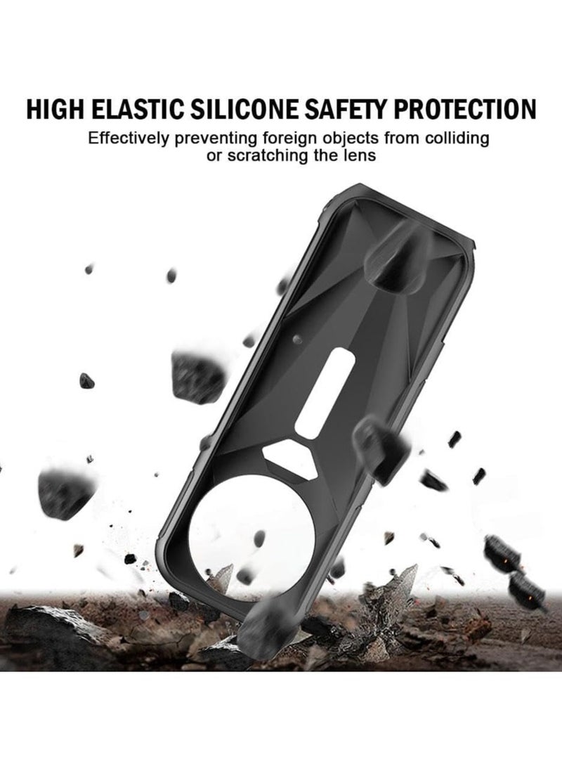 2 in 1 Screen Protector for Insta360 X5 Tempered Glass  0.3mm 9H Hardness Anti-Scrach Anti-Bubble& Protective Case + Silicone All-Round Shockproof Lens Cover  - Image 5