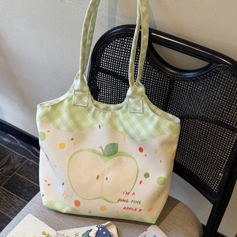 Large Canvas Shoulder Tote Bag for Women - Image 4