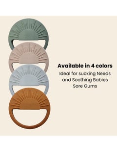 SMA SMA Baby Sun Teether Teething Toys for Babies-Teething Toy Silicone BPA Free Anti-Dropping Infant Teether Pacifiers Chew Toys for Sucking Needs and Soothing Babies Sore Gums  - Image 3