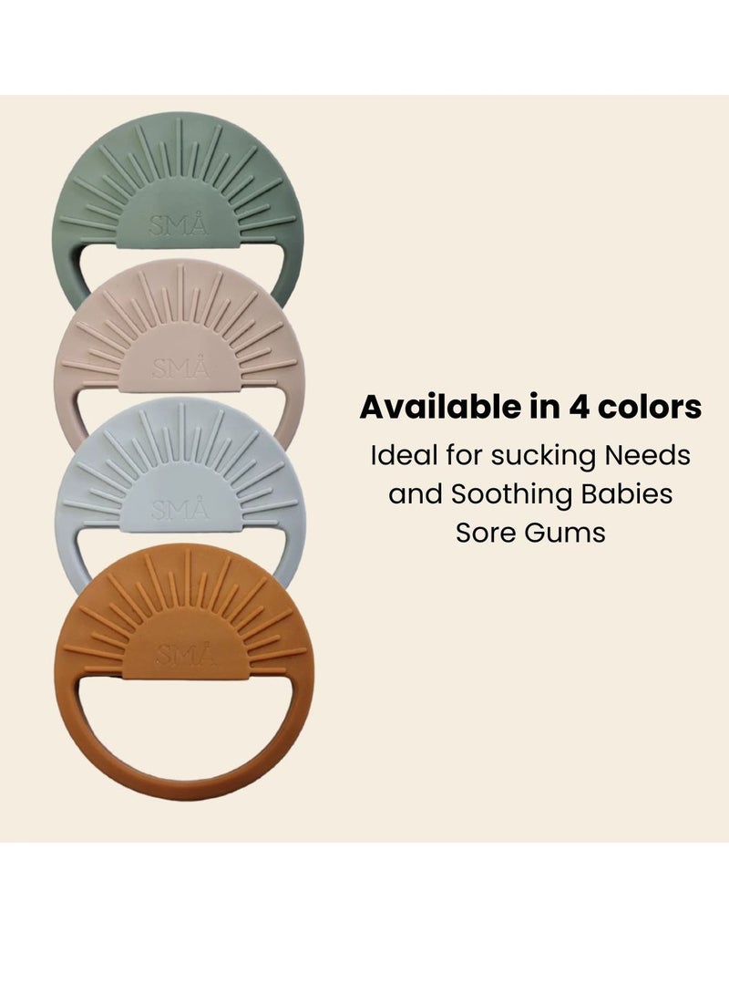 SMA Baby Sun Teether Teething Toys for Babies-Teething Toy Silicone BPA Free Anti-Dropping Infant Teether Pacifiers Chew Toys for Sucking Needs and Soothing Babies Sore Gums - Image 3