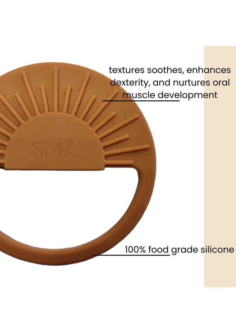 SMA Baby Sun Teether Teething Toys for Babies-Teething Toy Silicone BPA Free Anti-Dropping Infant Teether Pacifiers Chew Toys for Sucking Needs and Soothing Babies Sore Gums - Image 2