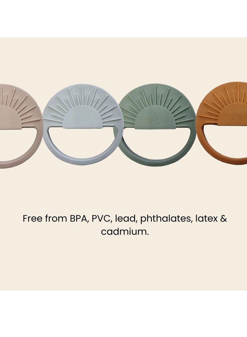 SMA Baby Sun Teether Teething Toys for Babies-Teething Toy Silicone BPA Free Anti-Dropping Infant Teether Pacifiers Chew Toys for Sucking Needs and Soothing Babies Sore Gums - Image 5