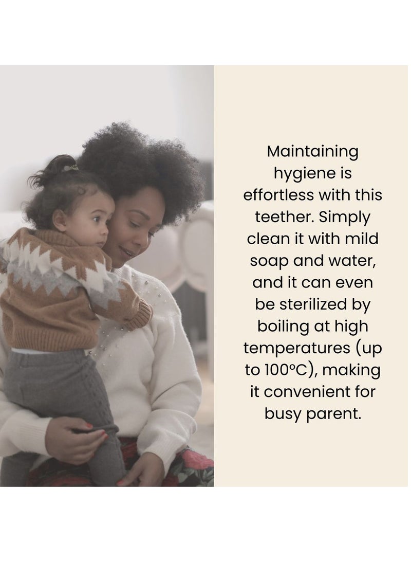 SMA Baby Sun Teether Teething Toys for Babies-Teething Toy Silicone BPA Free Anti-Dropping Infant Teether Pacifiers Chew Toys for Sucking Needs and Soothing Babies Sore Gums - Image 4