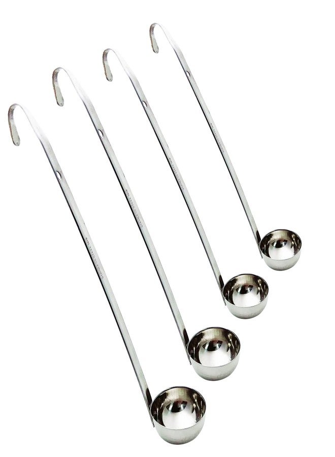 Markeny 4 Pieces Stainless Steel Soup Ladle Metal Handle Ladle with Pouring Rim,1oz/2oz/3oz/5oz Set Ladles for Cooking Soup Sauce - Image 1