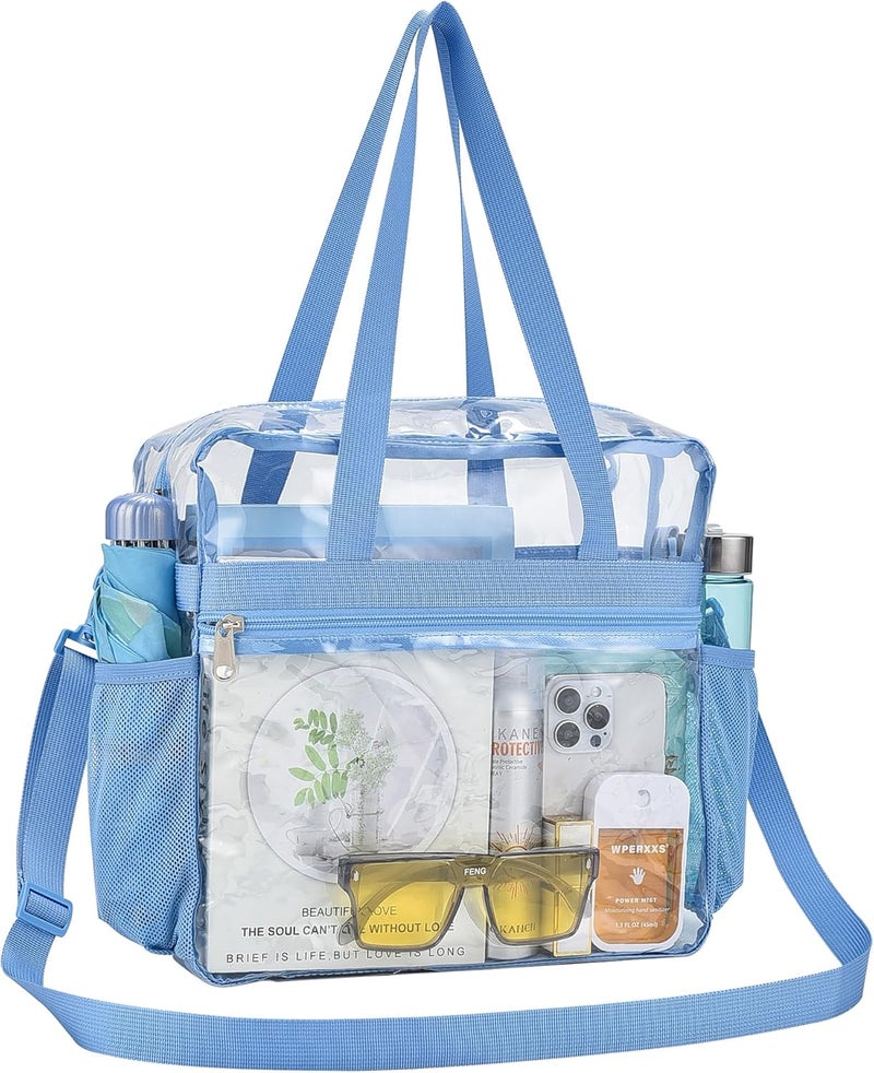 Clear Bag for Stadium Events,Transparent Bag for Work Sports Games Concerts Travel Gym