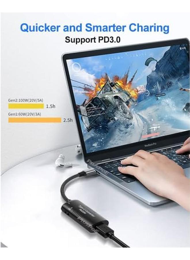 erorex Usb C To Slim Tip Adapter Pd3.0 Fast Multi Port Charging For Convert Leno Vo Square Slim Tip To Type C Power Usb If Ce And Rohs Certified Fit For Len Ovo Thinkpad Macbook Chromebook - Image 3