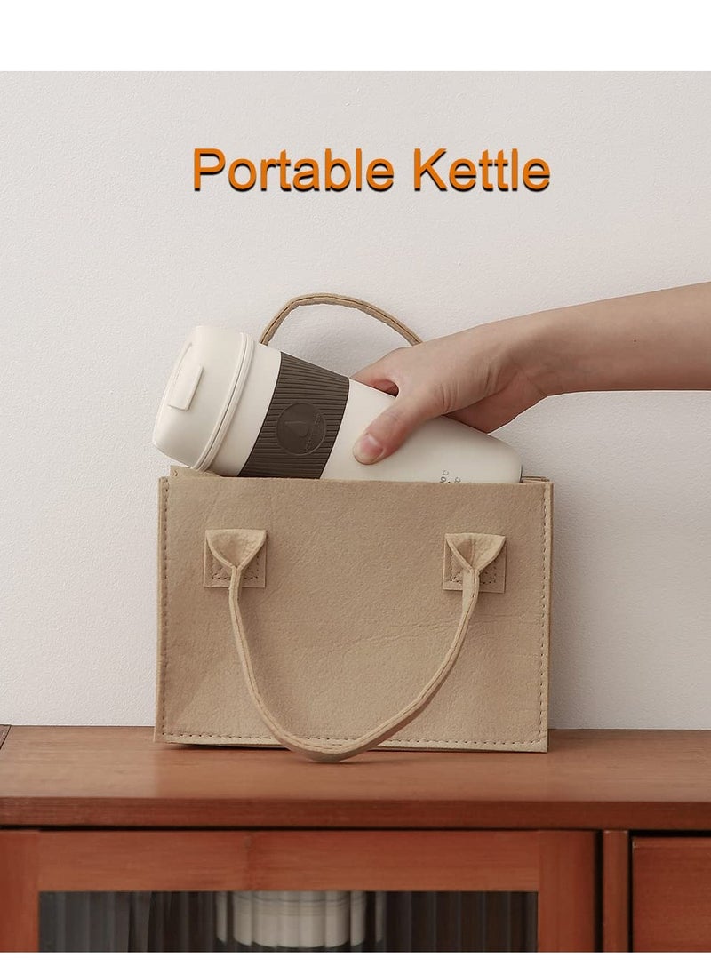 Captaintech Portable Travel Heating Mug, Mini Electric Cup, 55℃ / 80℃ / 100℃ Optional, 304 Stainless Steel Liner Kettle, 12 Hours Insulation Function, 300W 350 ml Fashion Electric Thermos, Automatic Shut-Off  - Image 4