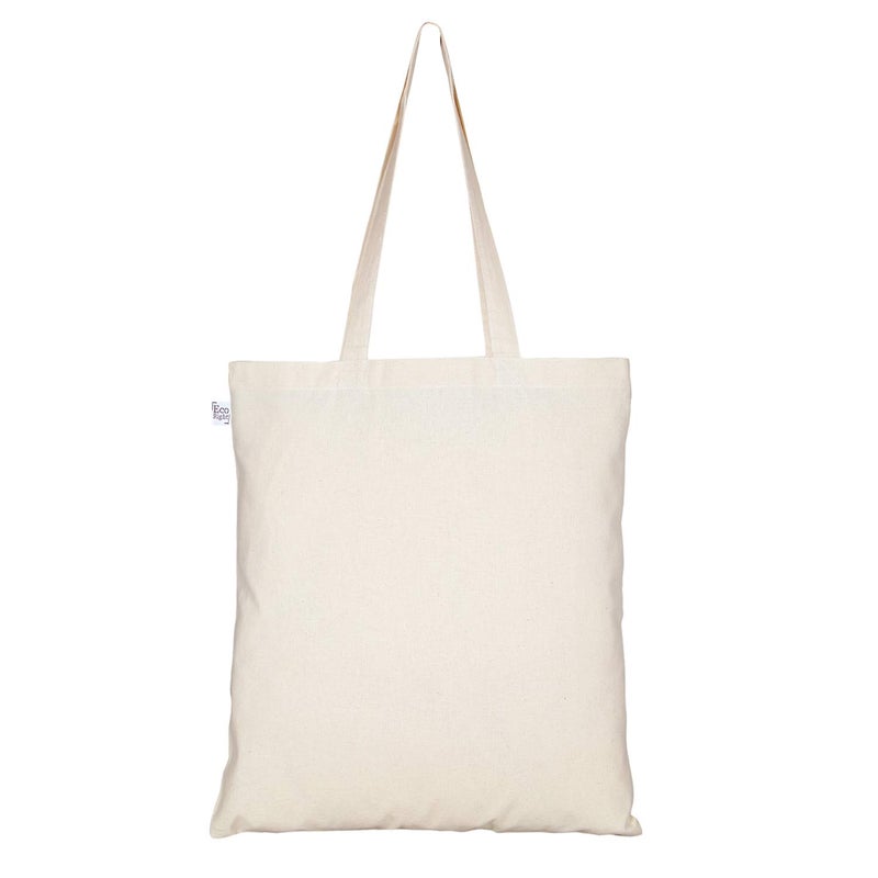 EcoRight Canvas Tote Bags for Women, College Bag for Girls, 100% Organic Cotton Tote Bag for Shopping, Travel & beach - Image 3