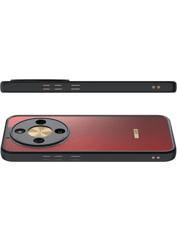 Case for Honor X9D 5G Cover, Slim Thin Clear Hard Back Black Soft Bumper Anti-Yellow Shockproof Phone Cover for Honor X9D, Clear/Black - Image 5