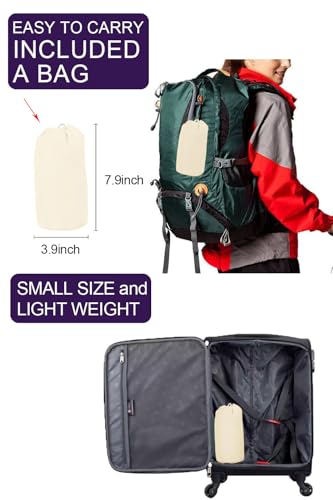 LOMON Womens Lightweight Raincoat Hooded Waterproof Active Outdoor Quick Dry Rain Jacket Beige M - Image 4