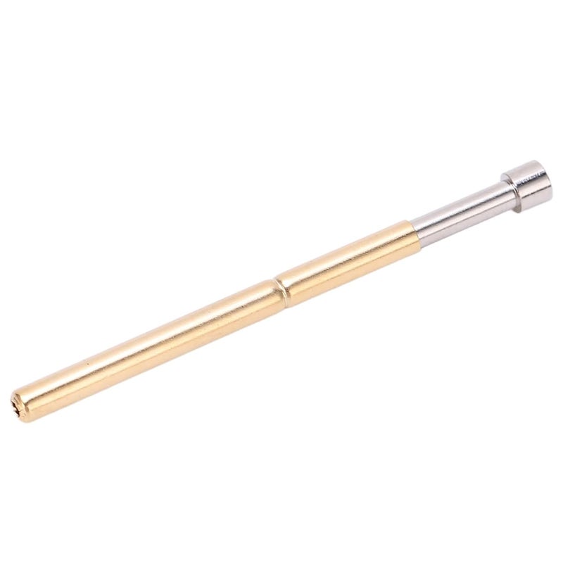 Spring Test Pogo Pin, Concave Head Brass Material, 2.02mm Tube Diameter, 33.35mm Length, 100pcs - Durable, Precision PCB Testing, Industrial and Electronic Us - Image 3