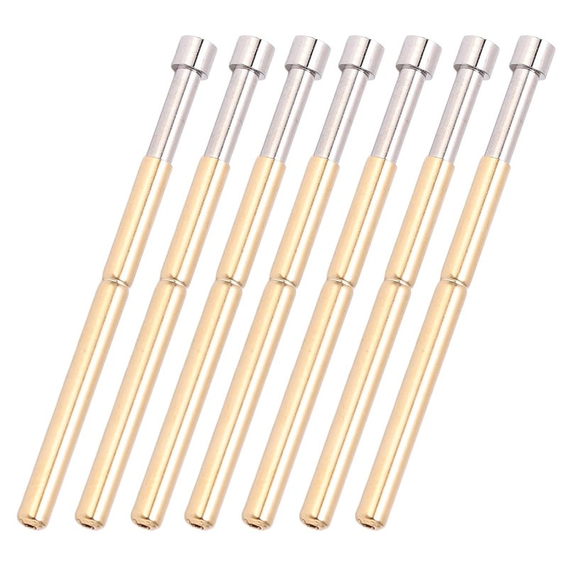 Spring Test Pogo Pin, Concave Head Brass Material, 2.02mm Tube Diameter, 33.35mm Length, 100pcs - Durable, Precision PCB Testing, Industrial and Electronic Us - Image 4