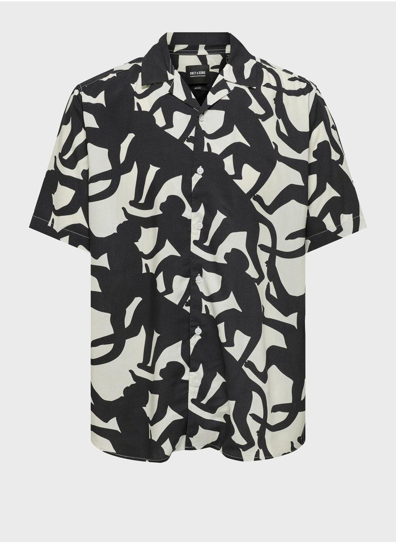 Only & Sons - Printed Regular Fit Shirt - Image 1