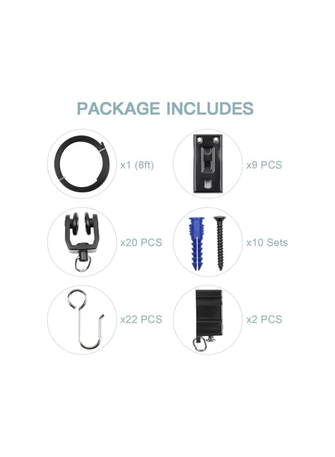 The Bros Flexible Bendable Curved Ceiling Curtain Track, RV Mount System With Rail, Ceiling Mount Curtain Rod (8 ft) - Image 5