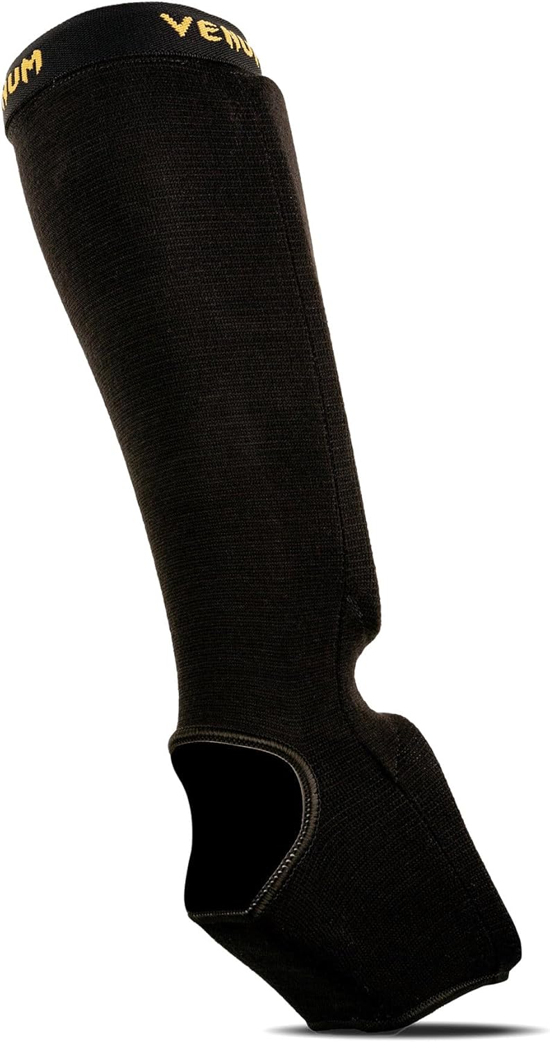 Venum Unisex Adult Kontact Shin Pads - Black/Gold - Image 4