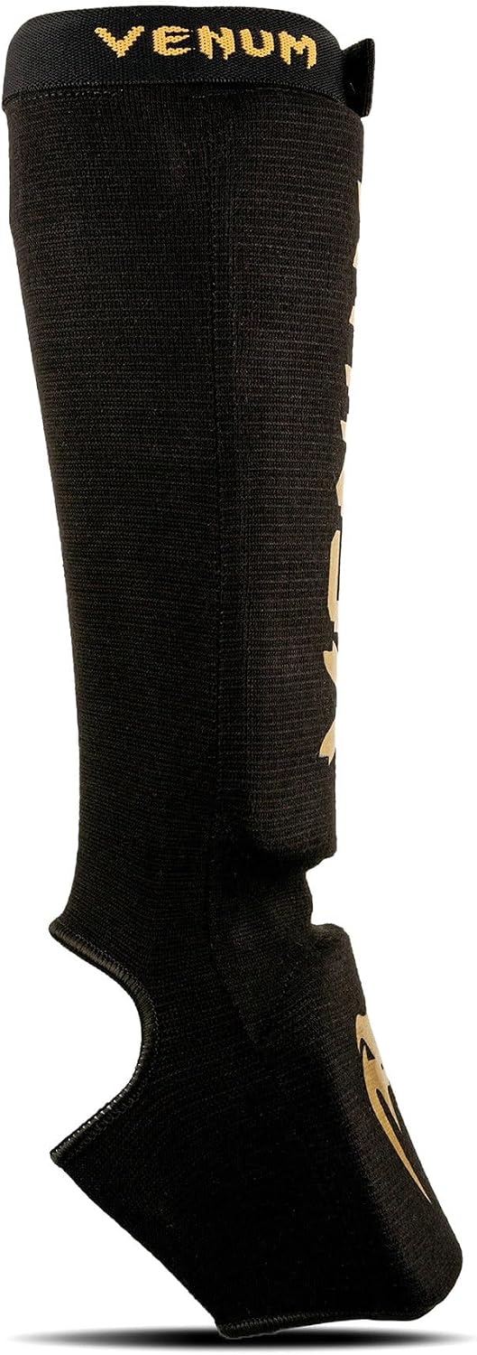 Venum Unisex Adult Kontact Shin Pads - Black/Gold - Image 3