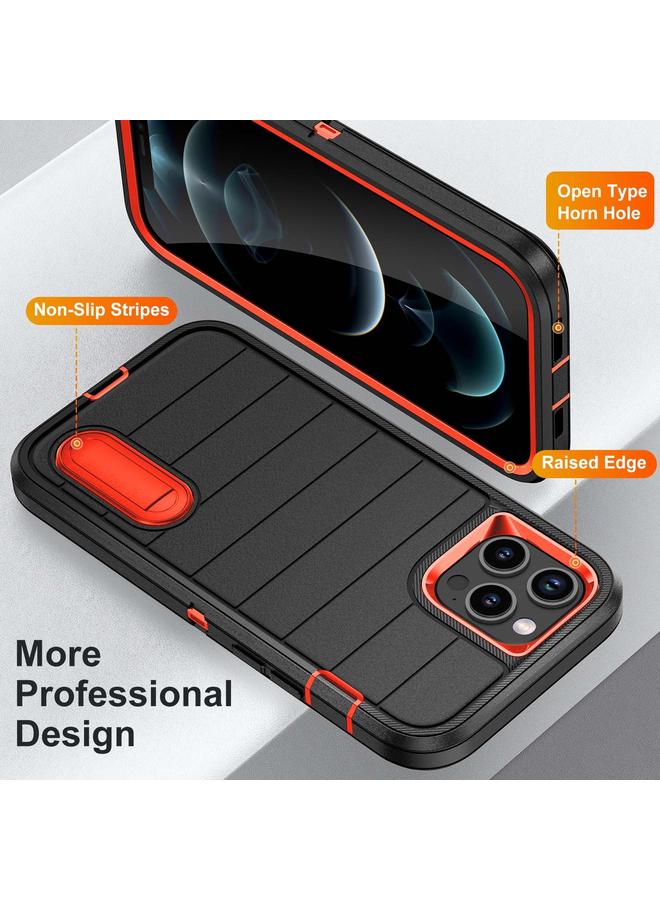 Zaboon Case For iPhone 12 Pro Defender Gen2 Rugged PC + Silicone Phone Case with Holder - Image 3