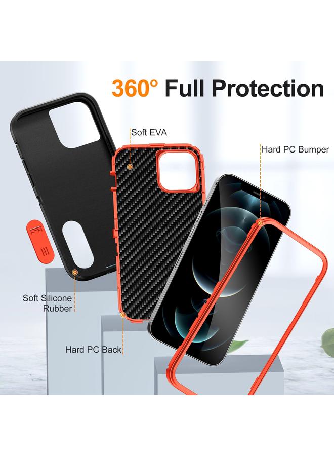 Zaboon Case For iPhone 12 Pro Defender Gen2 Rugged PC + Silicone Phone Case with Holder - Image 4