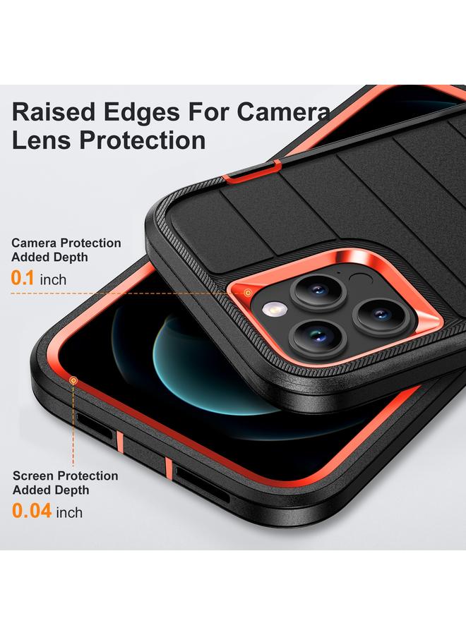 Zaboon Case For iPhone 12 Pro Defender Gen2 Rugged PC + Silicone Phone Case with Holder - Image 5