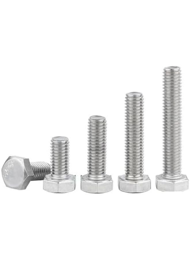M2x3mm External Hex Head Bolt 304 Stainless Steel DIN933 Metric Thread 50pcs - Image 3