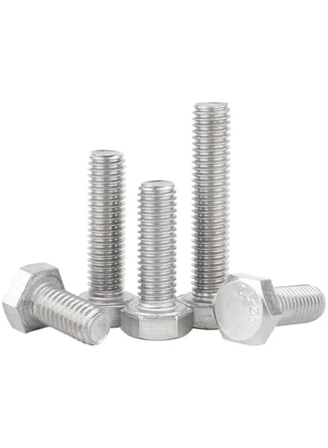 M2x3mm External Hex Head Bolt 304 Stainless Steel DIN933 Metric Thread 50pcs - Image 5