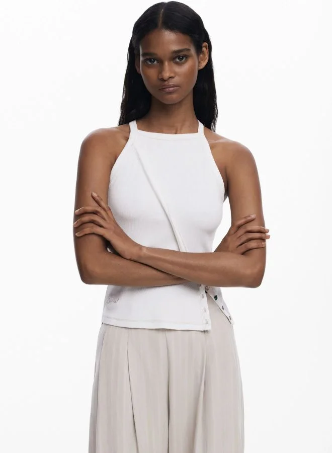 DESIGUAL Pleated Trousers With Waistband