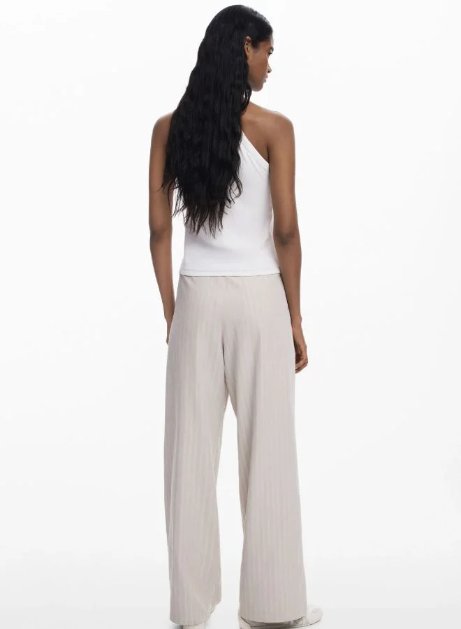 DESIGUAL Pleated Trousers With Waistband