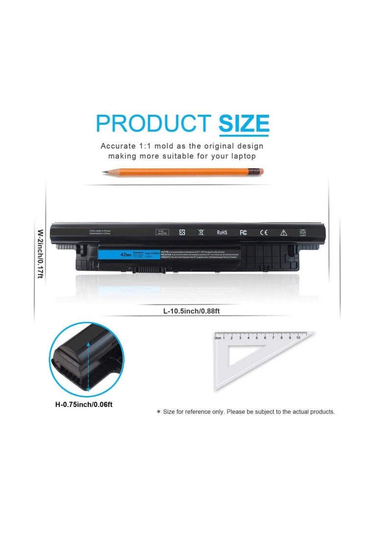 Terabyte بطارية 40Wh XCMRD 14.8V لجهاز Dell Inspiron 15 سلسلة 3000 3542 3543 3521 3537 3531 3541 17R 5721 5737 17-3737 3721 15R 5537 5521 14 3421 3437 14R 5421 5437 Latitude 3440 3540 P28F P40F FW1MN 4WY7C - Image 4