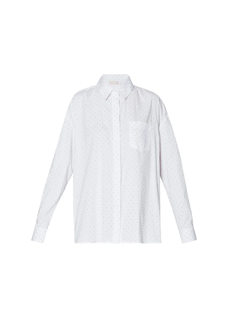 Liu Jo Oversized shirt with mini-studs