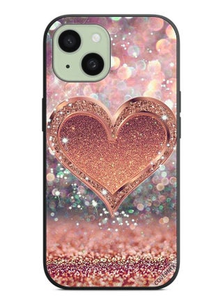iPhone 15 Glitter Heart