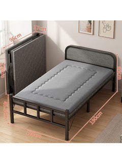 keke Portable Foldaway Household Simple Bed Companion with Mattress 120 cm  - Image 2
