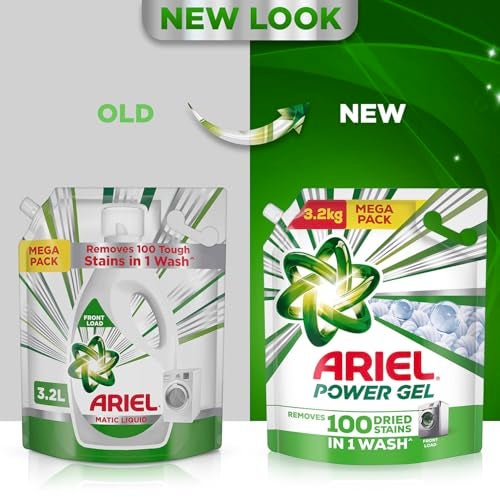 Ariel Power Gel Liquid Detergent for Front Load – 3.2kg | Removes 100 Dried Stains in 1 Wash | Faster Dissolving | Long-Lasting Fragrance | Color Protection | At the price of Powders - Image 2