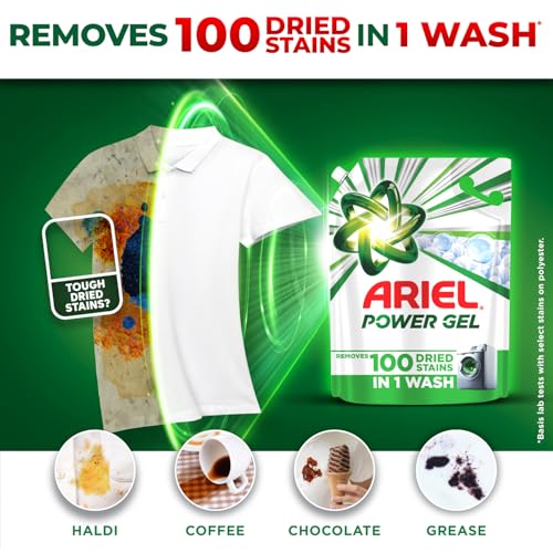 Ariel Power Gel Liquid Detergent for Front Load – 3.2kg | Removes 100 Dried Stains in 1 Wash | Faster Dissolving | Long-Lasting Fragrance | Color Protection | At the price of Powders - Image 3