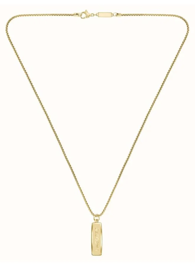 لاكوست قلادة ديستريكت بسلسلة من الفولاذ المقاوم للصدأ