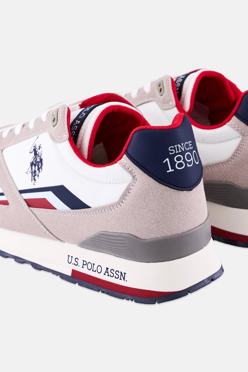 U.S. Polo Assn. Men Textile-Eco Suede Lace Up Casual Shoes, Multicolor  - Image 2