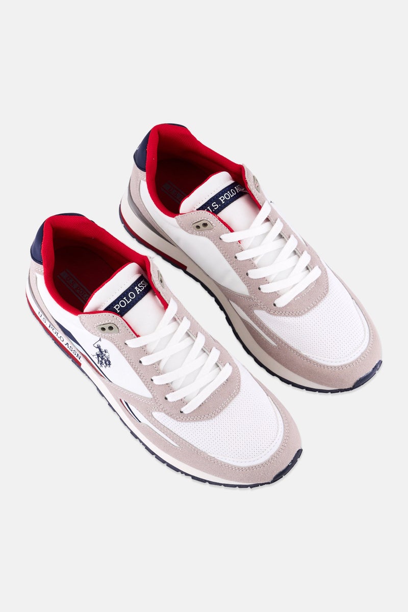 U.S. Polo Assn. Men Textile-Eco Suede Lace Up Casual Shoes, Multicolor  - Image 4