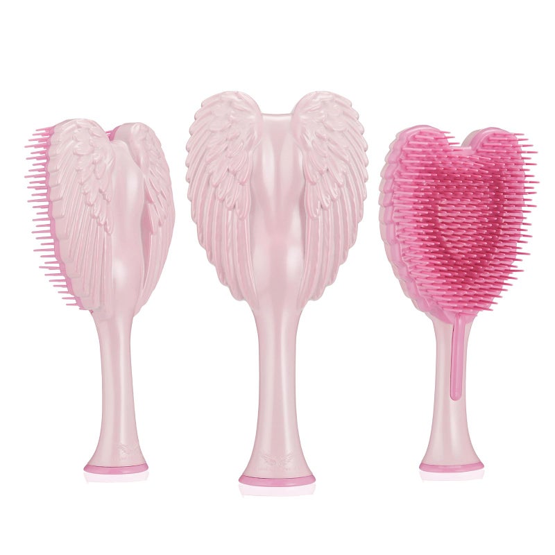 Tangle Angel Detangling Hair Brush - Anti Static Angel Wing Hair Brush with Soft & Flexible Bristle for Straight & Wavy Hair, Women Detangler Brushes for Dry & Wet Hair, Gloss Pink - Image 2