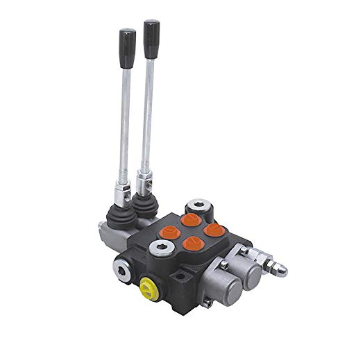 findmall 2 Spool 13GPM 3600PSI Hydraulic Directional Control Valve, SAE Ports Double Acting Valve for Small Tractors, Tractors, Loaders, Log Splitter - Image 1