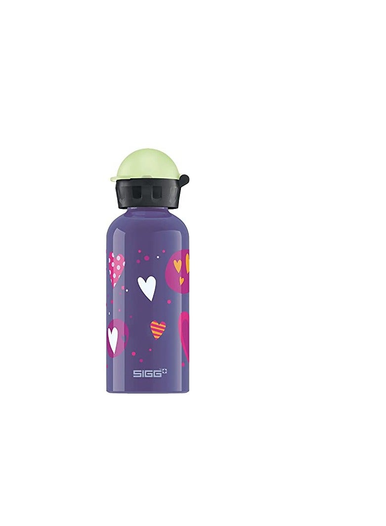 Sigg Kids Water Bottle, Aluminium, Heart Balloons - 0.4L - Image 1