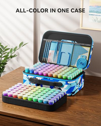 ARTDOT 120 Slots Storage Container for Diamond Art Kits for Adults,Portable Bead Storage Boxes for Diamond Painting Accessories and Tools - Image 2